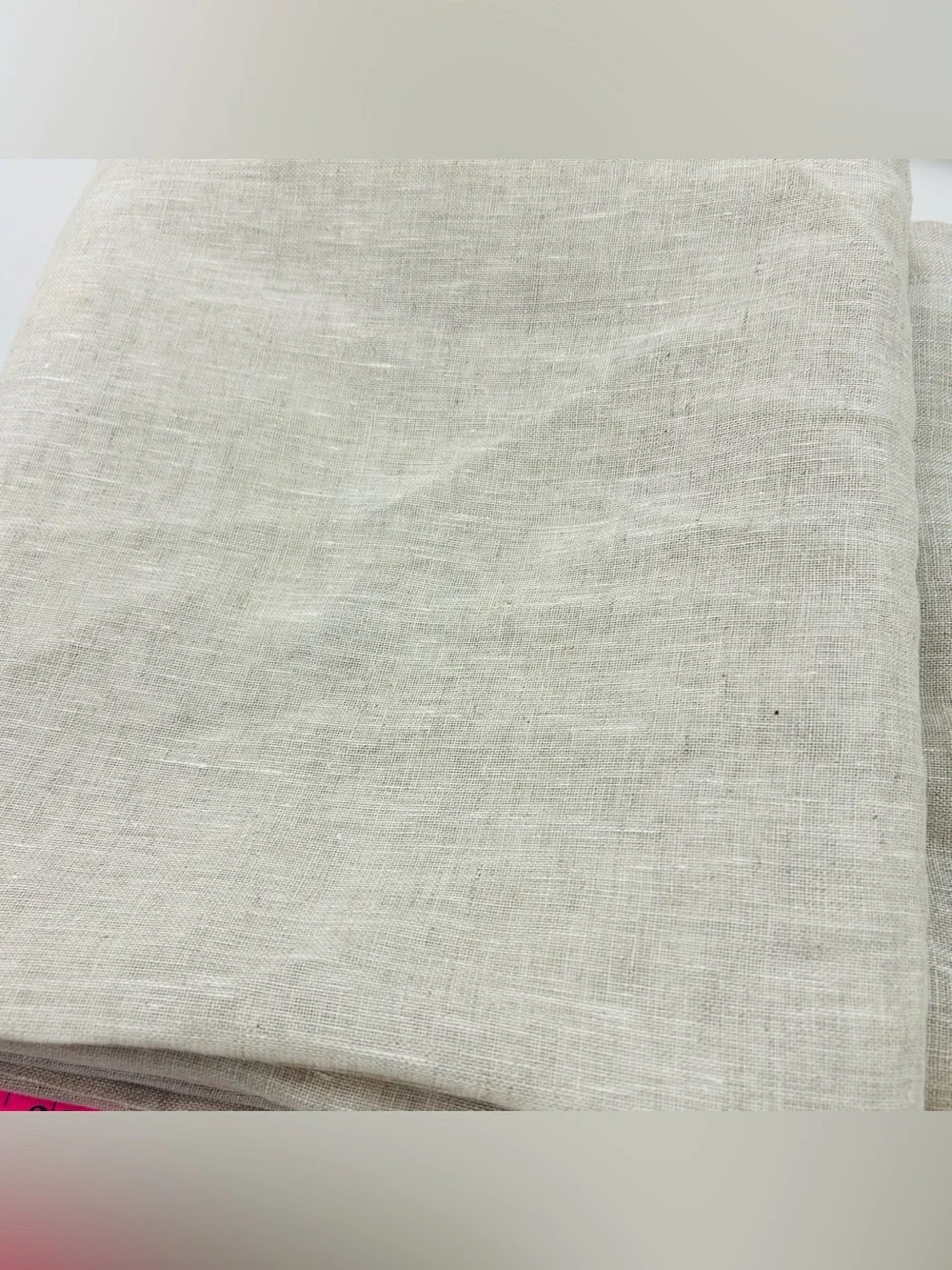 NWOT QUINCE Set Of 2 48x96 European Linen Sheer Curtains Flax 8379